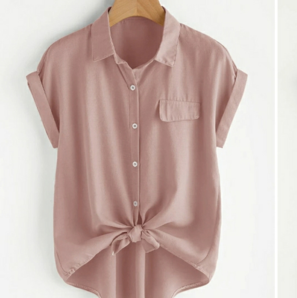 Button front blouse
